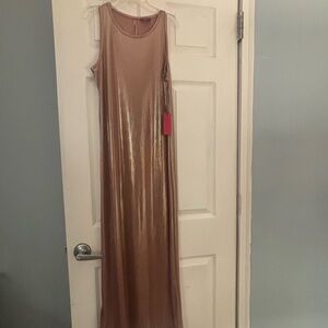 Vince Camuto Rose Clay Shimmer Dress